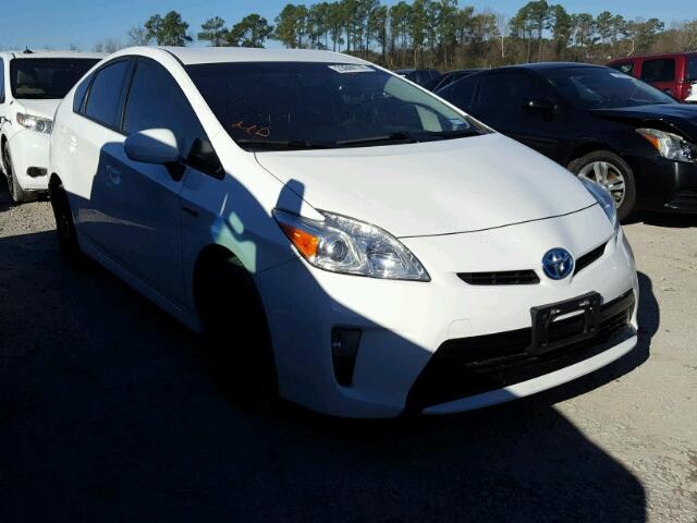 JTDKN3DUXD5656305 - 2013 TOYOTA PRIUS WHITE photo 1