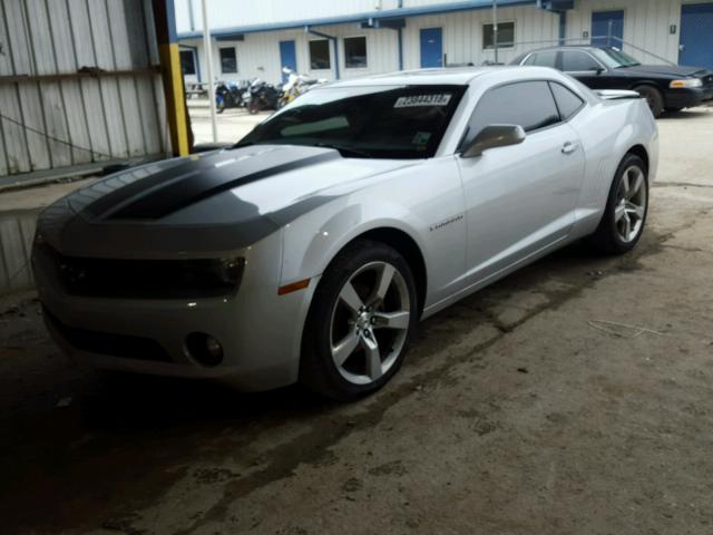 2G1FB1EV3A9225415 - 2010 CHEVROLET CAMARO LT SILVER photo 2