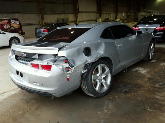 2G1FB1EV3A9225415 - 2010 CHEVROLET CAMARO LT SILVER photo 4