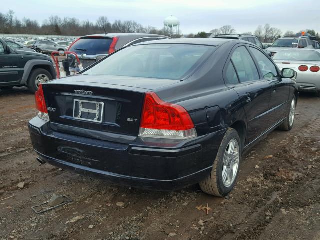 YV1RS592772607413 - 2007 VOLVO S60 2.5T BLACK photo 4