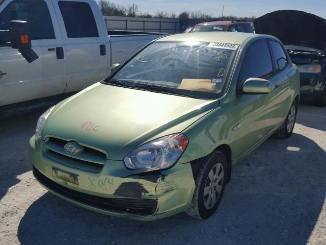 KMHCM3AC0AU160347 - 2010 HYUNDAI ACCENT BLU GREEN photo 2