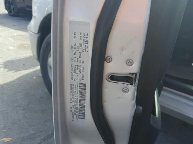 1C6RR6GT5GS361083 - 2016 RAM 1500 SLT SILVER photo 10