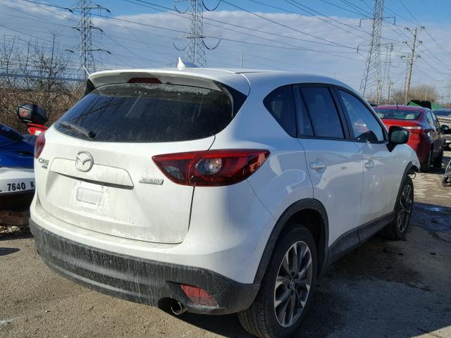 JM3KE4DY1G0696306 - 2016 MAZDA CX-5 GT WHITE photo 4