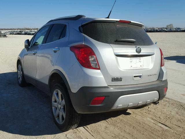 KL4CJCSB3EB784044 - 2014 BUICK ENCORE SILVER photo 3