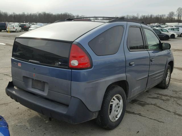 3G7DA03E61S525806 - 2001 PONTIAC AZTEK BLUE photo 4