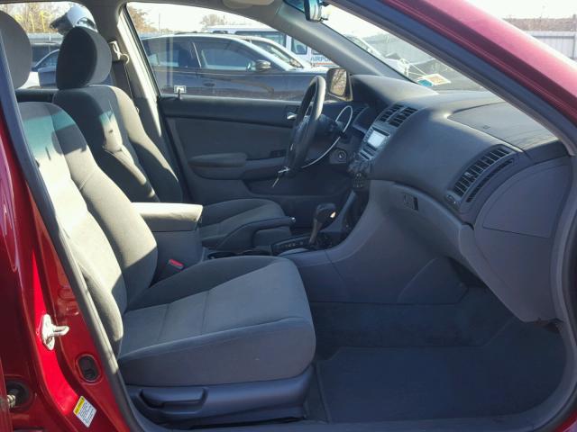 1HGCM56377A023586 - 2007 HONDA ACCORD SE RED photo 5