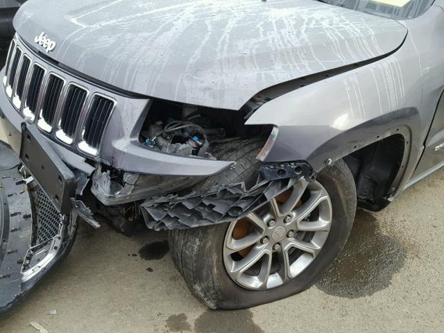 1C4RJFBG6EC347890 - 2014 JEEP GRAND CHER GRAY photo 9