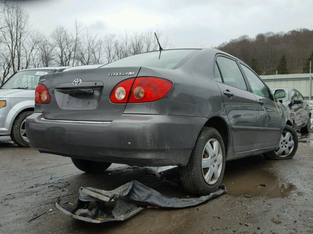 2T1BR32E55C494197 - 2005 TOYOTA COROLLA CE GRAY photo 4