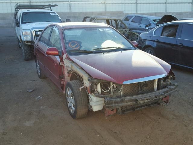 KNAFE222095586461 - 2009 KIA SPECTRA EX RED photo 1