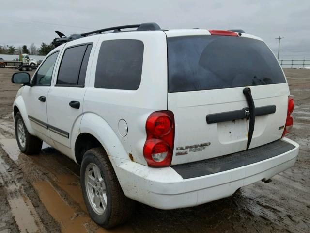 1D8HB48P07F583460 - 2007 DODGE DURANGO SL WHITE photo 3