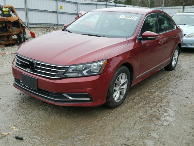 1VWAT7A39GC007564 - 2016 VOLKSWAGEN PASSAT S RED photo 2