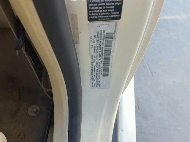 3VWRF31Y56M309199 - 2006 VOLKSWAGEN NEW BEETLE 奶油色 照片 10