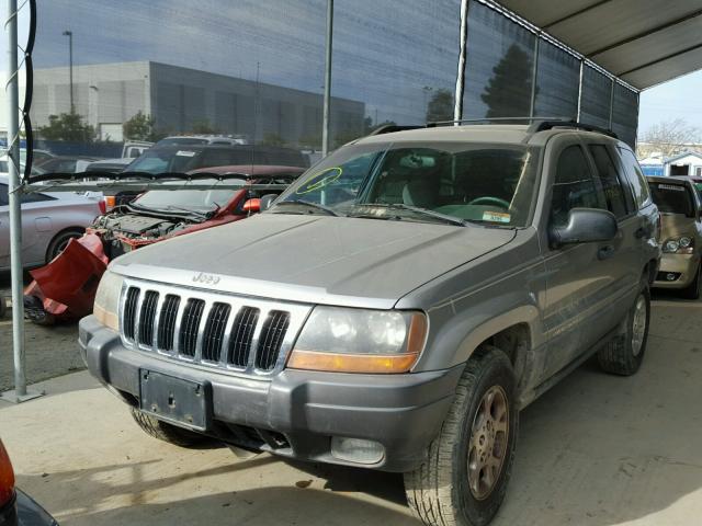 1J4GW48S21C512542 - 2001 JEEP GRAND CHER GRAY photo 2