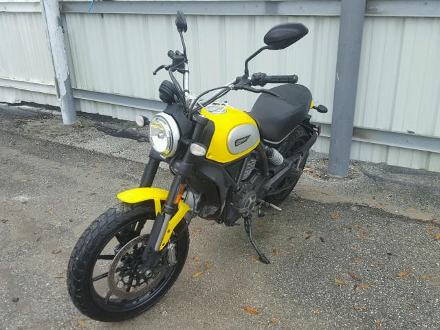 ML015ANM8GT008136 - 2016 DUCATI SCRAMBLER YELLOW photo 2