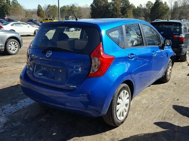 3N1CE2CP6EL432902 - 2014 NISSAN VERSA NOTE BLUE photo 4