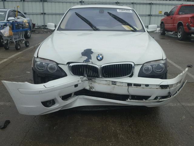 WBAHN83566DT30377 - 2006 BMW 750 LI 白色 照片 9