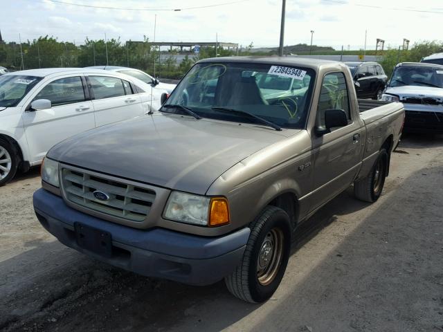 1FTYR10D03PB07109 - 2003 FORD RANGER TAN photo 2