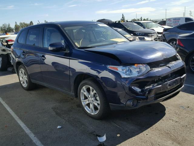 JA4AD3A32EZ013073 - 2014 MITSUBISHI OUTLANDER BLUE photo 1