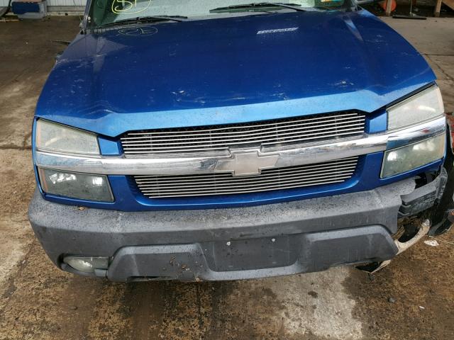 3GNEK13T73G125984 - 2003 CHEVROLET AVALANCHE BLUE photo 7