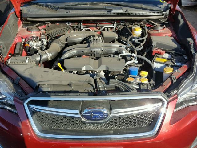 JF2GPANC2G8281508 - 2016 SUBARU CROSSTREK RED photo 7