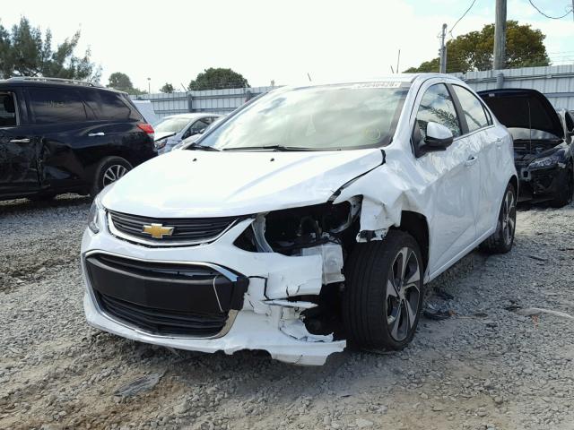 1G1JF5SBXH4140164 - 2017 CHEVROLET SONIC PREM WHITE photo 2