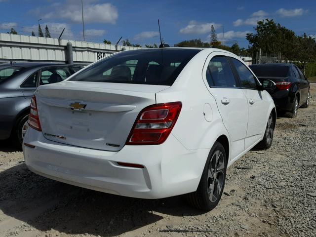 1G1JF5SBXH4140164 - 2017 CHEVROLET SONIC PREM WHITE photo 4