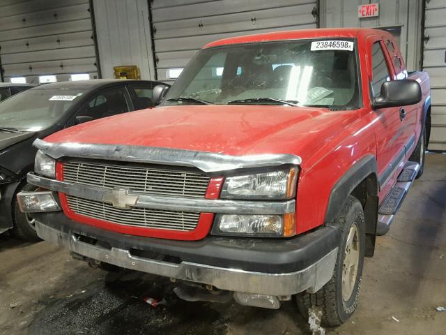 1GCEK19B85Z347122 - 2005 CHEVROLET SILVERADO RED photo 2