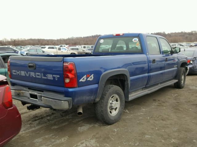 1GCHK23U93F227440 - 2003 CHEVROLET SILVERADO BLUE photo 4