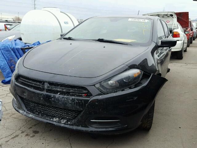 1C3CDFAAXGD555833 - 2016 DODGE DART SE BLACK photo 2