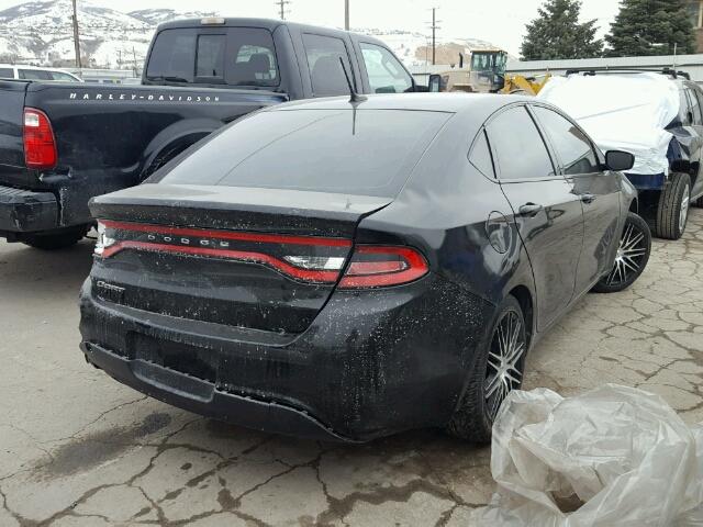 1C3CDFAAXGD555833 - 2016 DODGE DART SE BLACK photo 4