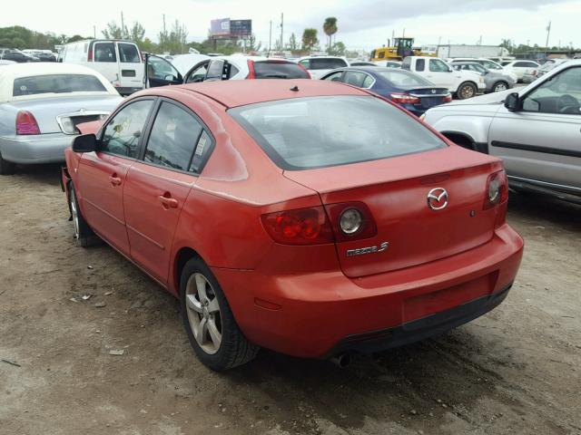 JM1BK12FX51235405 - 2005 MAZDA 3 I RED photo 3