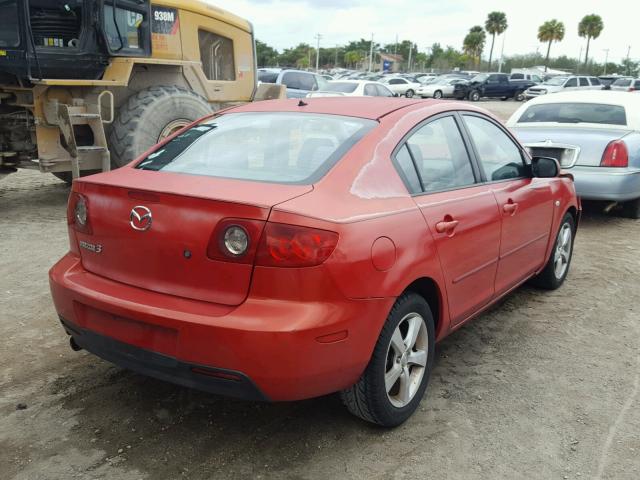 JM1BK12FX51235405 - 2005 MAZDA 3 I RED photo 4