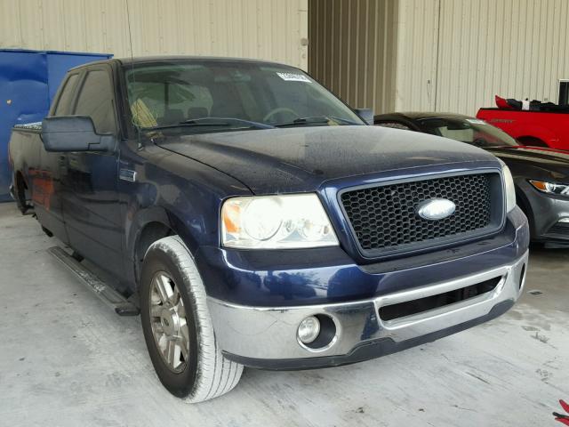 1FTRX12W26NB64100 - 2006 FORD F150 BLUE photo 1