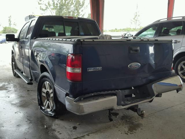 1FTRX12W26NB64100 - 2006 FORD F150 BLUE photo 3