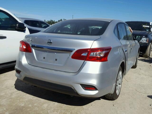 3N1AB7AP3GY292197 - 2016 NISSAN SENTRA S SILVER photo 4