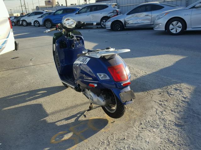 ZAPM319K155003713 - 2005 VESPA GRANTURISM BLUE photo 3