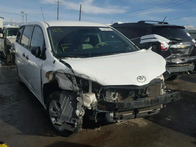 5TDZK3DC0DS366924 - 2013 TOYOTA SIENNA BAS WHITE photo 1