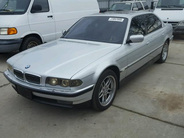 WBAGH8346YDP17380 - 2000 BMW 740 IL SILVER photo 2