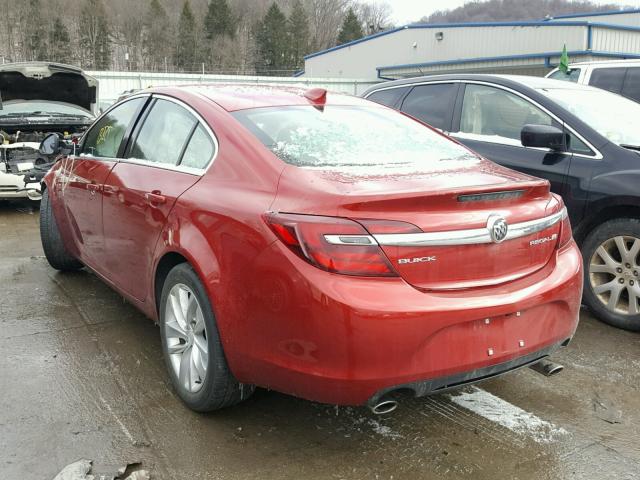 2G4GK5EX2F9202487 - 2015 BUICK REGAL MAROON photo 3