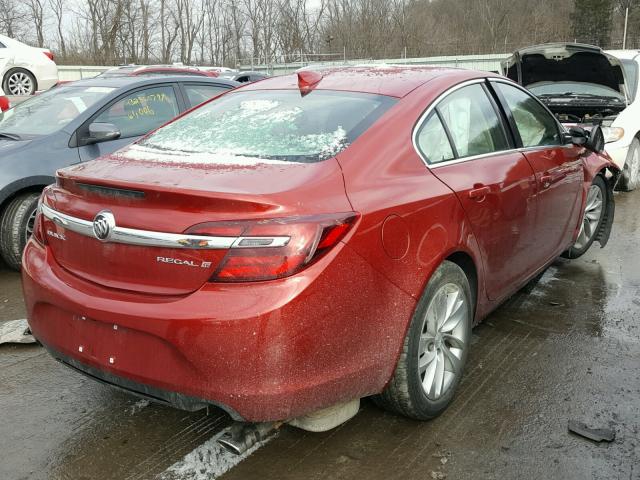 2G4GK5EX2F9202487 - 2015 BUICK REGAL MAROON photo 4