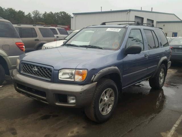 JN8DR07Y71W502459 - 2001 NISSAN PATHFINDER BLUE photo 2