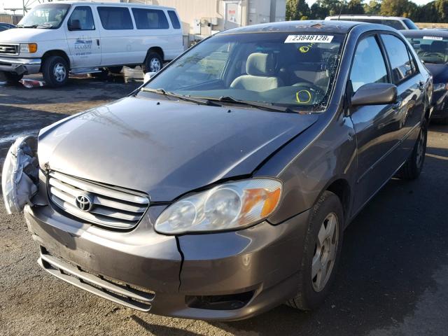 1NXBR32E24Z214121 - 2004 TOYOTA COROLLA CE GRAY photo 2