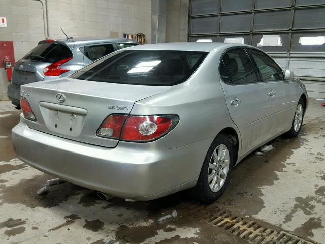 JTHBA30G040015476 - 2004 LEXUS ES 330 SILVER photo 4