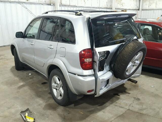 JTEHD20V156036827 - 2005 TOYOTA RAV4 SILVER photo 3