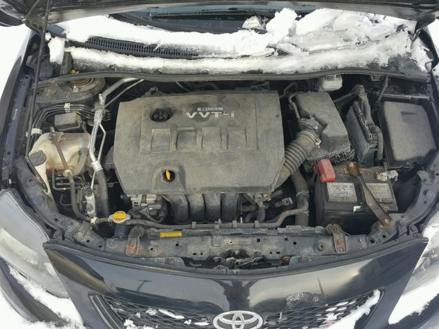 2T1BU4EE1AC513788 - 2010 TOYOTA COROLLA BA BLACK photo 7