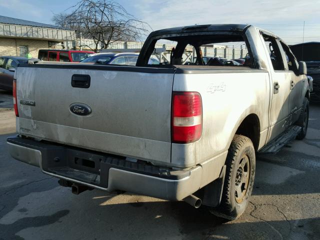 1FTPW14V88FB21926 - 2008 FORD F150 SUPER SILVER photo 4