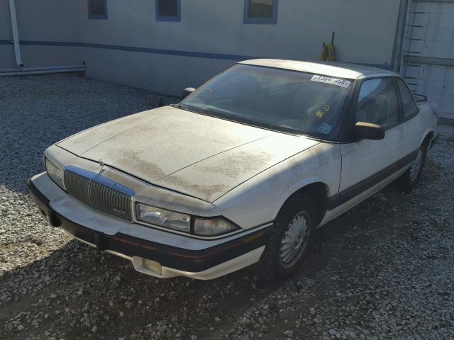 2G4WB14L2N1412619 - 1992 BUICK REGAL CUST WHITE photo 2