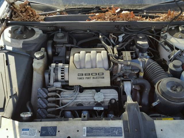 2G4WB14L2N1412619 - 1992 BUICK REGAL CUST WHITE photo 7