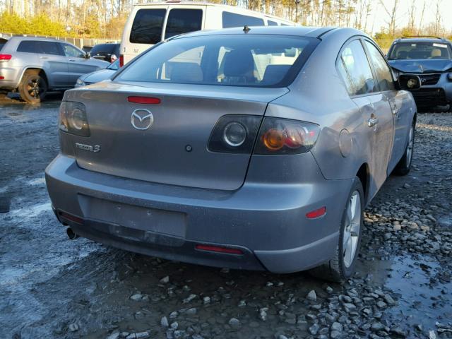 JM1BK324461520760 - 2006 MAZDA 3 S GRAY photo 4