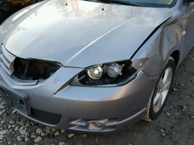 JM1BK324461520760 - 2006 MAZDA 3 S GRAY photo 9